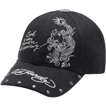 Mütsid kumer must reguleeritav Lucky Ed Hardy