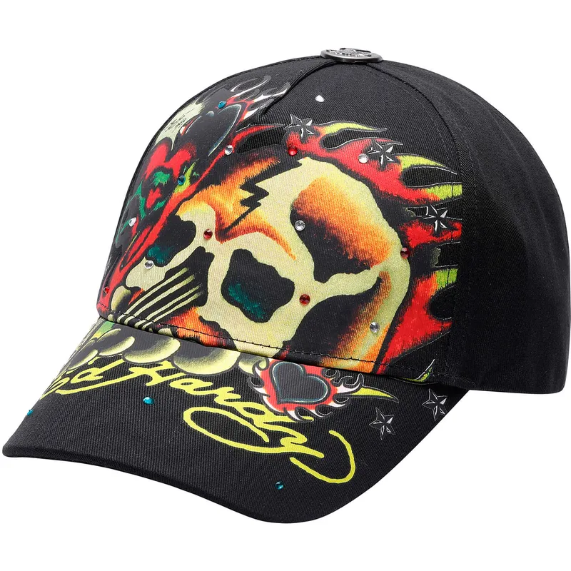 mutsid-kumer-must-reguleeritav-skull-chopper-ed-hardy