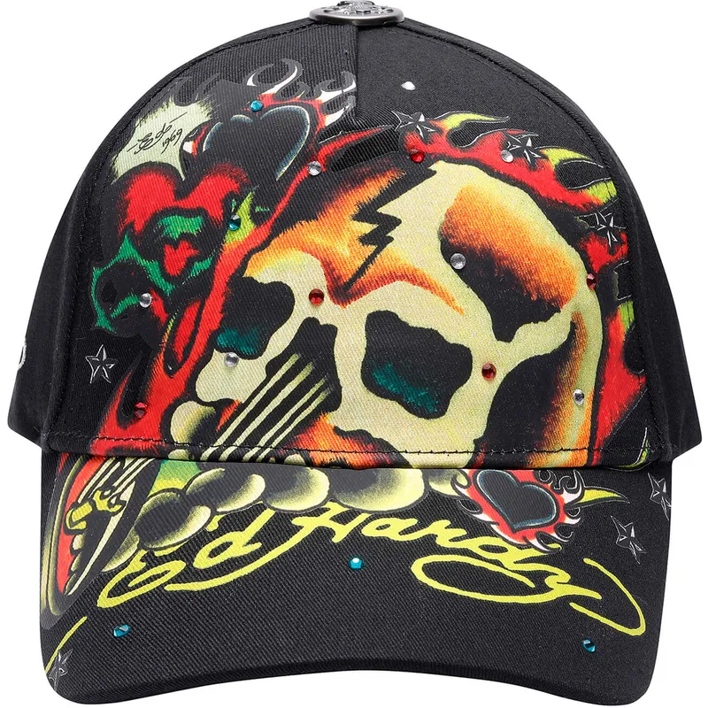 mutsid-kumer-must-reguleeritav-skull-chopper-ed-hardy