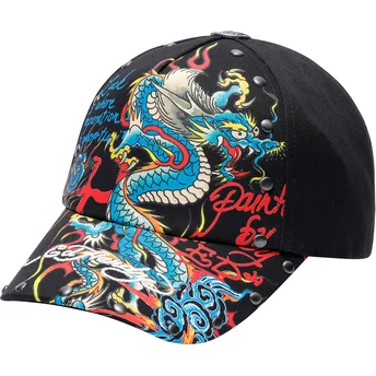 Cap kumer black adjustable strap Ed Hardy