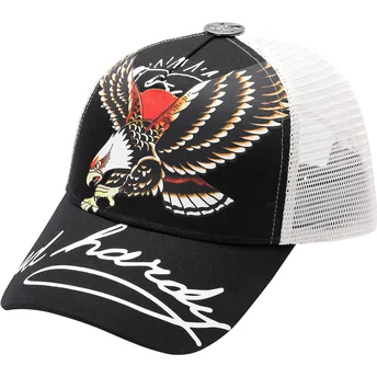 Mütsid kumer must snapback Soaring Eagle Ed Hardy