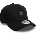 new-era-curved-brim-9forty-a-frame-metallic-patch-new-york-yankees-mlb-black-snapback-cap