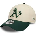 cap-kumer-beige-adjustable-strap-9forty-colour-block-oakland-athletics-mlb-new-era