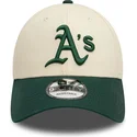 cap-kumer-beige-adjustable-strap-9forty-colour-block-oakland-athletics-mlb-new-era