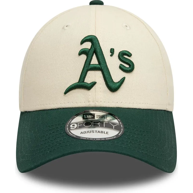 cap-kumer-beige-adjustable-strap-9forty-colour-block-oakland-athletics-mlb-new-era