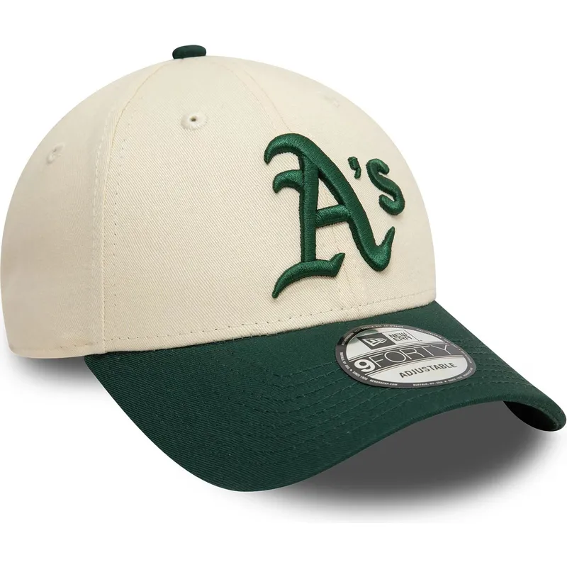 cap-kumer-beige-adjustable-strap-9forty-colour-block-oakland-athletics-mlb-new-era