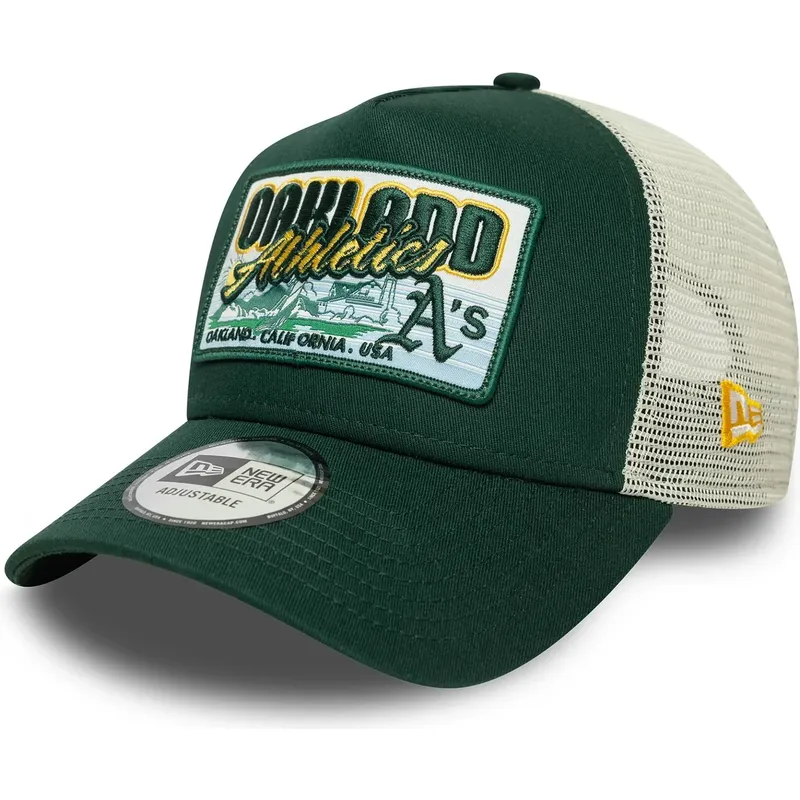 mutsid-kumer-roheline-snapback-9forty-a-frame-patch-oakland-athletics-mlb-new-era