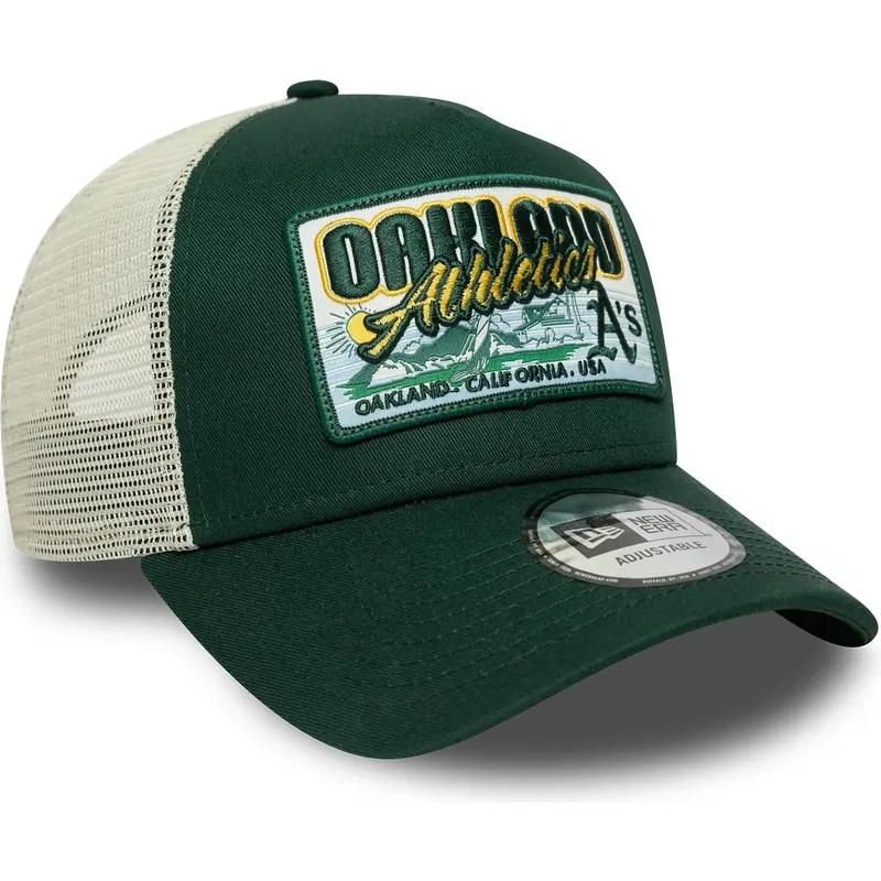 mutsid-kumer-roheline-snapback-9forty-a-frame-patch-oakland-athletics-mlb-new-era