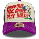 mutsid-kumer-violetne-snapback-9forty-a-frame-graphic-stand-tall-talk-small-play-ball-new-era