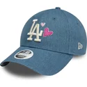 mutsid-kumer-sinine-reguleeritav-9forty-denim-icon-heart-los-angeles-dodgers-mlb-new-era
