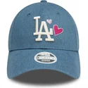 mutsid-kumer-sinine-reguleeritav-9forty-denim-icon-heart-los-angeles-dodgers-mlb-new-era
