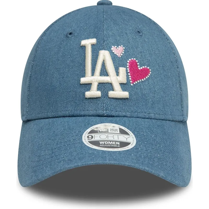 mutsid-kumer-sinine-reguleeritav-9forty-denim-icon-heart-los-angeles-dodgers-mlb-new-era