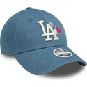 mutsid-kumer-sinine-reguleeritav-9forty-denim-icon-heart-los-angeles-dodgers-mlb-new-era