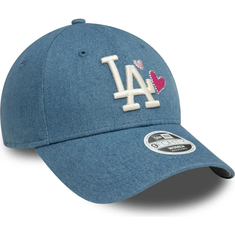 mutsid-kumer-sinine-reguleeritav-9forty-denim-icon-heart-los-angeles-dodgers-mlb-new-era