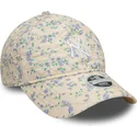 cap-kumer-beige-adjustable-strap-9twenty-floral-quilt-new-york-yankees-mlb-new-era
