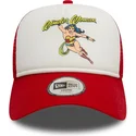 mutsid-kumer-punane-snapback-lastele-9forty-a-frame-wonder-woman-dc-comics-new-era