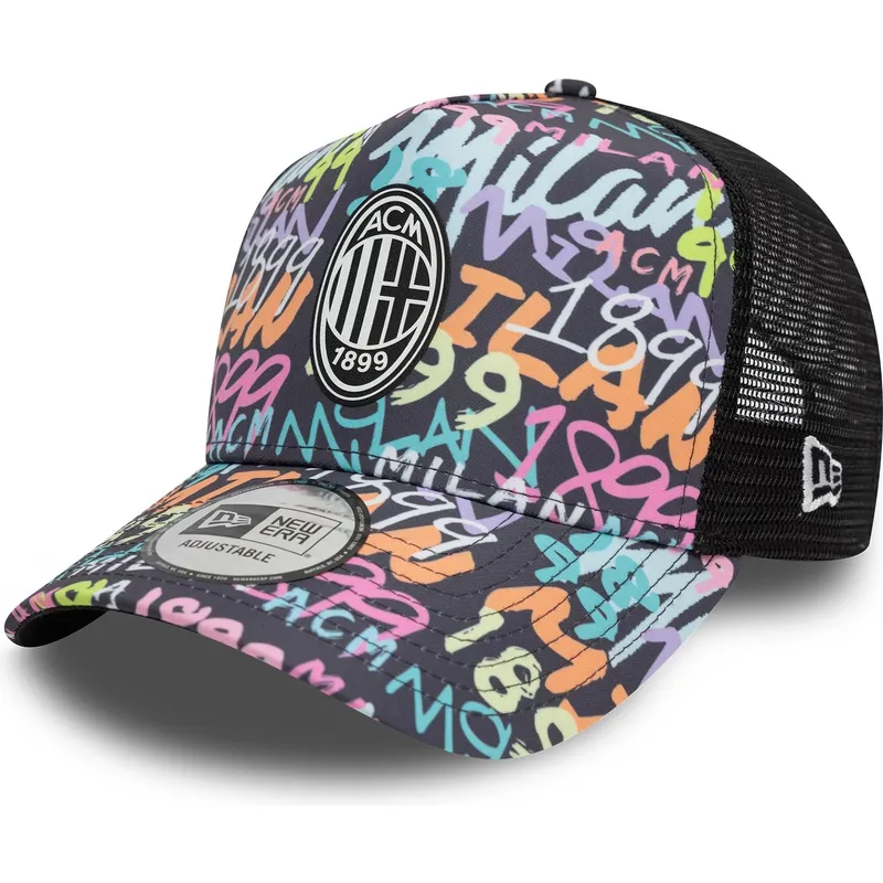 mutsid-kumer-mitmevarviline-snapback-9forty-a-frame-grafiti-all-over-print-ac-milan-serie-a-new-era