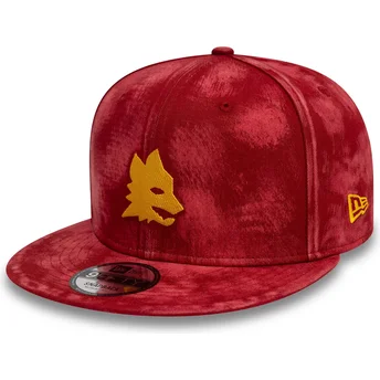 Cap lame red snapback 9FIFTY Tie Dye Associazione Sportiva Roma Serie A New Era