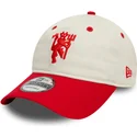 mutsid-kumer-punane-reguleeritav-9twenty-contrast-visor-manchester-united-football-club-premier-league-new-era