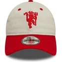 mutsid-kumer-punane-reguleeritav-9twenty-contrast-visor-manchester-united-football-club-premier-league-new-era