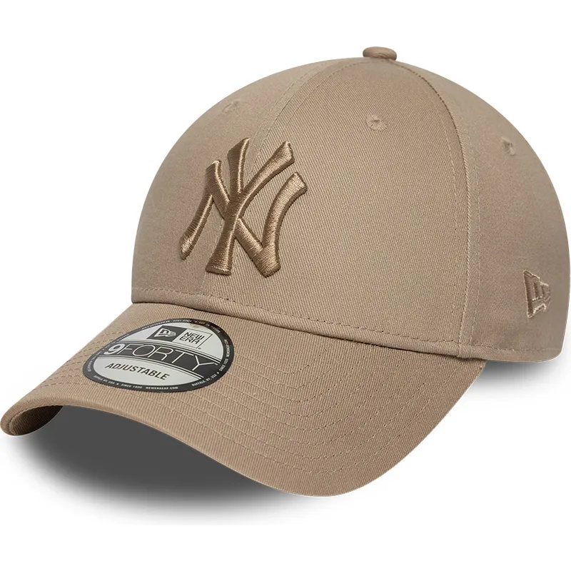 cap-kumer-brown-adjustable-strap-claro-9forty-league-essential-new-york-yankees-mlb-new-era