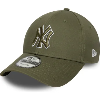 Cap kumer green adjustable strap 9FORTY Outline New York Yankees MLB New Era