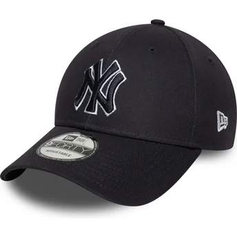 Cap kumer navy blue adjustable strap 9FORTY Outline New York Yankees MLB New Era