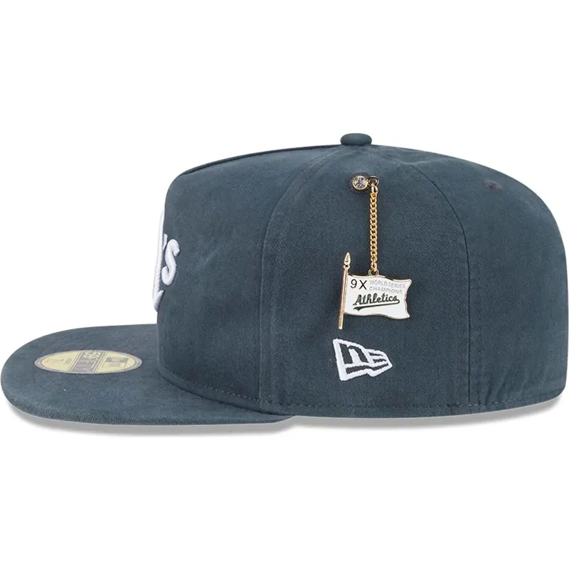 mutsid-lame-roheline-liibuv-59fifty-a-frame-championship-side-flag-oakland-athletics-mlb-new-era