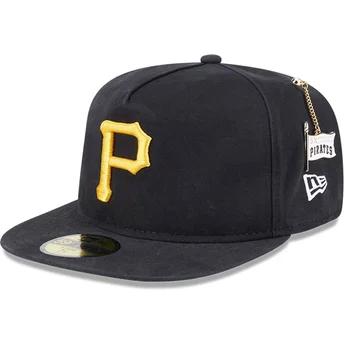 Cap lame black ajustada 59FIFTY A Frame Championship Side Flag Pittsburgh Pirates MLB New Era