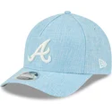 mutsid-kumer-sinine-snapback-9forty-m-crown-a-frame-cotton-weave-atlanta-braves-mlb-new-era