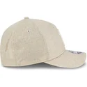 new-era-curved-brim-9forty-m-crown-a-frame-cotton-weave-new-york-yankees-mlb-beige-snapback-cap