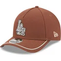 cap-kumer-brown-snapback-9forty-m-crown-a-frame-motorsport-los-angeles-dodgers-mlb-new-era