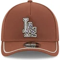 cap-kumer-brown-snapback-9forty-m-crown-a-frame-motorsport-los-angeles-dodgers-mlb-new-era