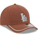 cap-kumer-brown-snapback-9forty-m-crown-a-frame-motorsport-los-angeles-dodgers-mlb-new-era