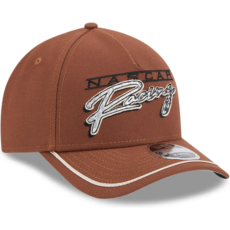 mutsid-kumer-pruun-snapback-9forty-m-crown-a-frame-motorsport-nascar-new-era