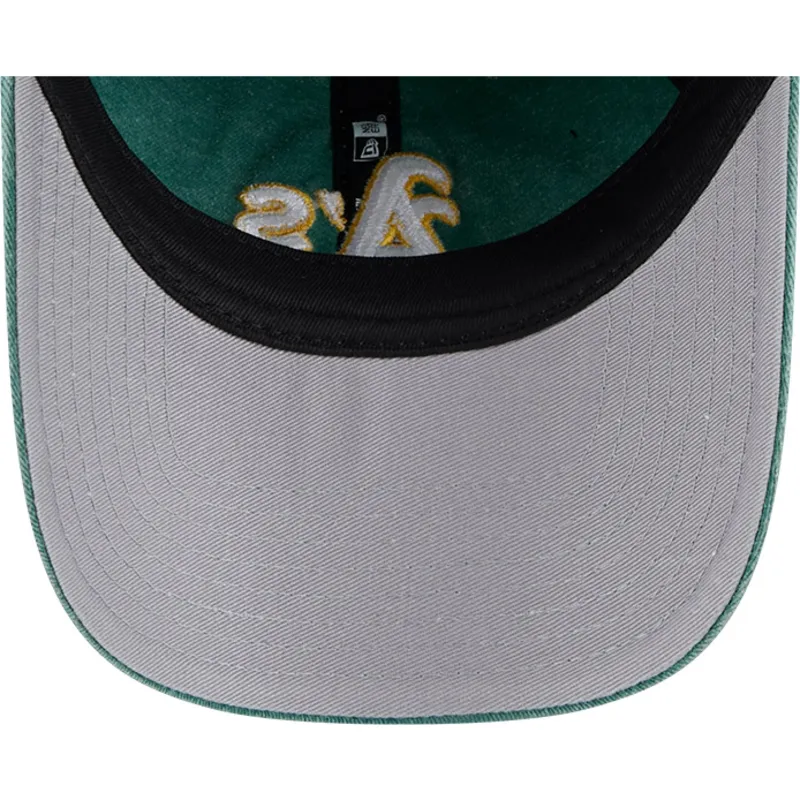 mutsid-kumer-roheline-reguleeritav-9twenty-washed-contrast-oakland-athletics-mlb-new-era