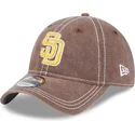 mutsid-kumer-pruun-reguleeritav-9twenty-washed-contrast-san-diego-padres-mlb-new-era
