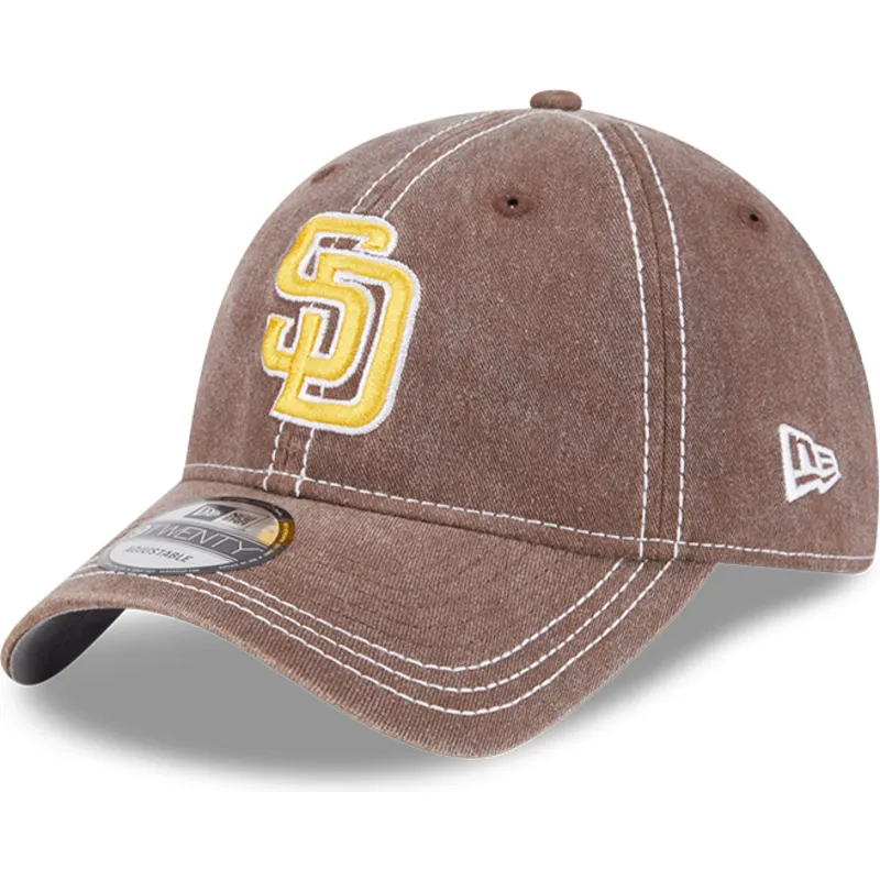 mutsid-kumer-pruun-reguleeritav-9twenty-washed-contrast-san-diego-padres-mlb-new-era
