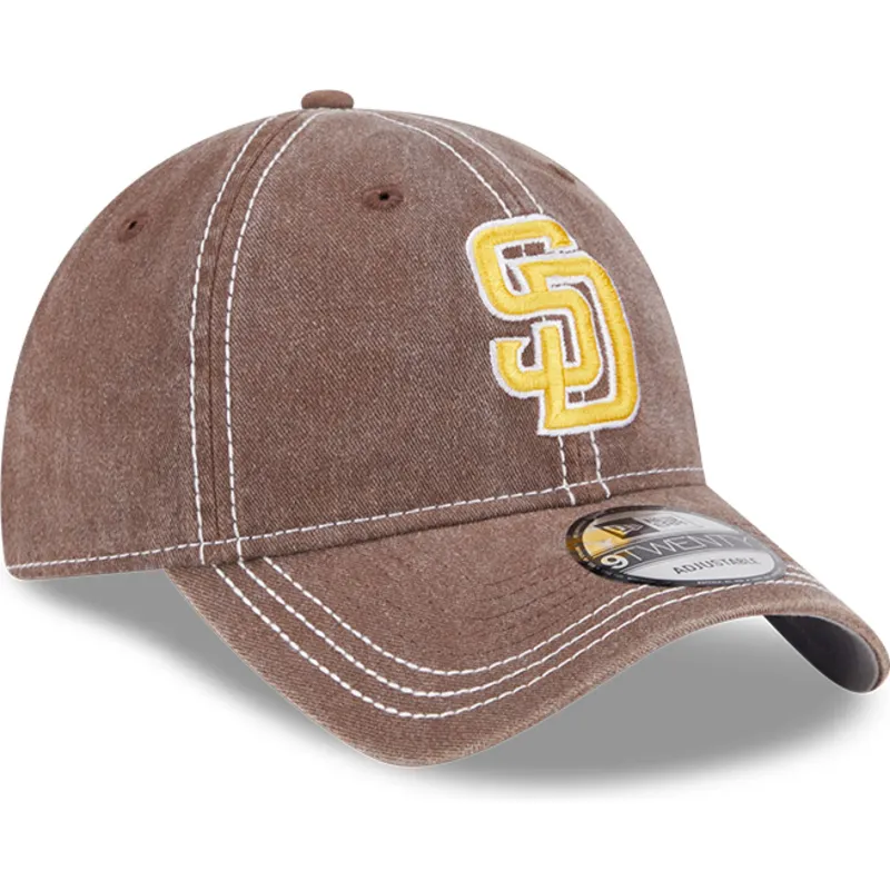 mutsid-kumer-pruun-reguleeritav-9twenty-washed-contrast-san-diego-padres-mlb-new-era