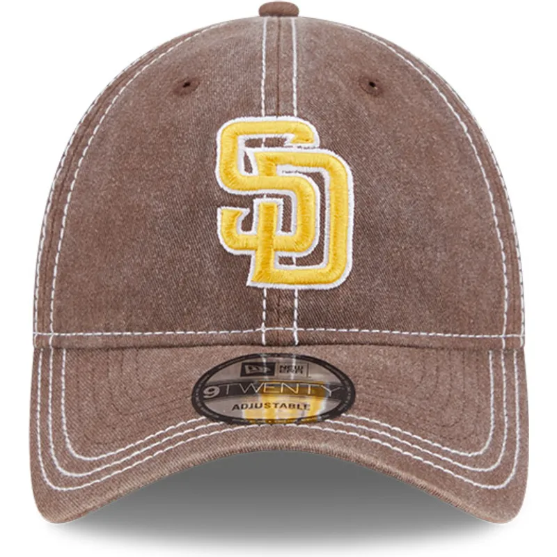 mutsid-kumer-pruun-reguleeritav-9twenty-washed-contrast-san-diego-padres-mlb-new-era