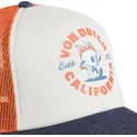 von-dutch-crew22-beige-orange-and-blue-trucker-hat