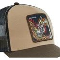 mutsid-kumer-pruun-snapback-dra-draakon-muutilised-olendid-capslab