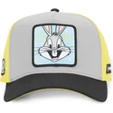 capslab-curved-brim-bugs-bunny-loo11-bep1-looney-tunes-grey-yellow-and-black-snapback-cap