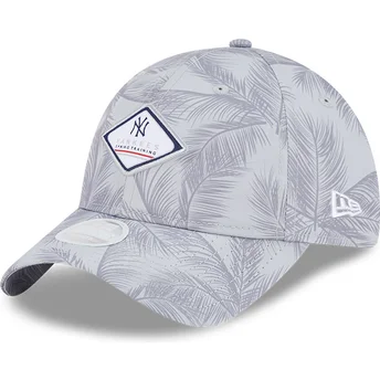 Mütsid kumer hall reguleeritav rihm 9TWENTY Leaf Open Back Spring Training Fan Pack 2025 New York Yankees MLB New Era