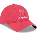 mutsid-kumer-roosa-reguleeritav-9twenty-pattern-spring-training-fan-pack-2025-new-york-yankees-mlb-new-era