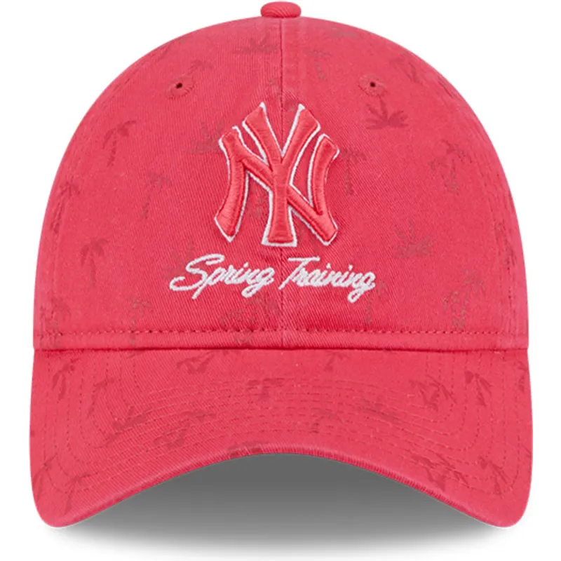 mutsid-kumer-roosa-reguleeritav-9twenty-pattern-spring-training-fan-pack-2025-new-york-yankees-mlb-new-era