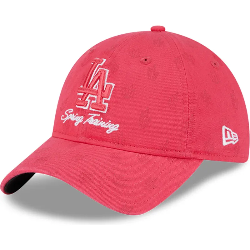 mutsid-kumer-roosa-reguleeritav-9twenty-pattern-spring-training-fan-pack-2025-los-angeles-dodgers-mlb-new-era