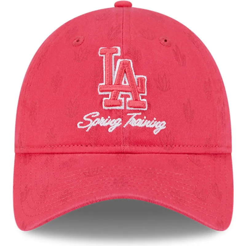 mutsid-kumer-roosa-reguleeritav-9twenty-pattern-spring-training-fan-pack-2025-los-angeles-dodgers-mlb-new-era