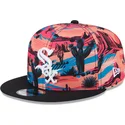 mutsid-lame-mitmevarviline-snapback-9fifty-printed-spring-training-fan-pack-2025-chicago-white-sox-mlb-new-era
