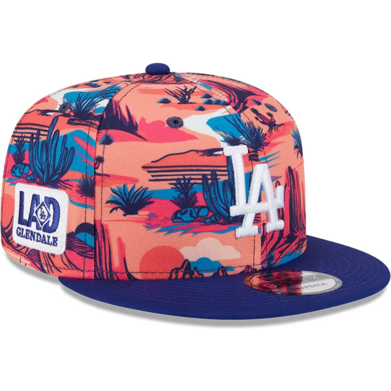 mutsid-lame-mitmevarviline-snapback-9fifty-printed-spring-training-fan-pack-2025-los-angeles-dodgers-mlb-new-era